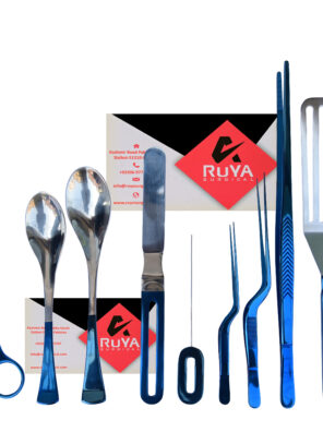 Blue Chef Kitchen Culinary Tweezers 9-Piece Set Stainless Steel Offset Tweezer Spatula Scissor (Copy)