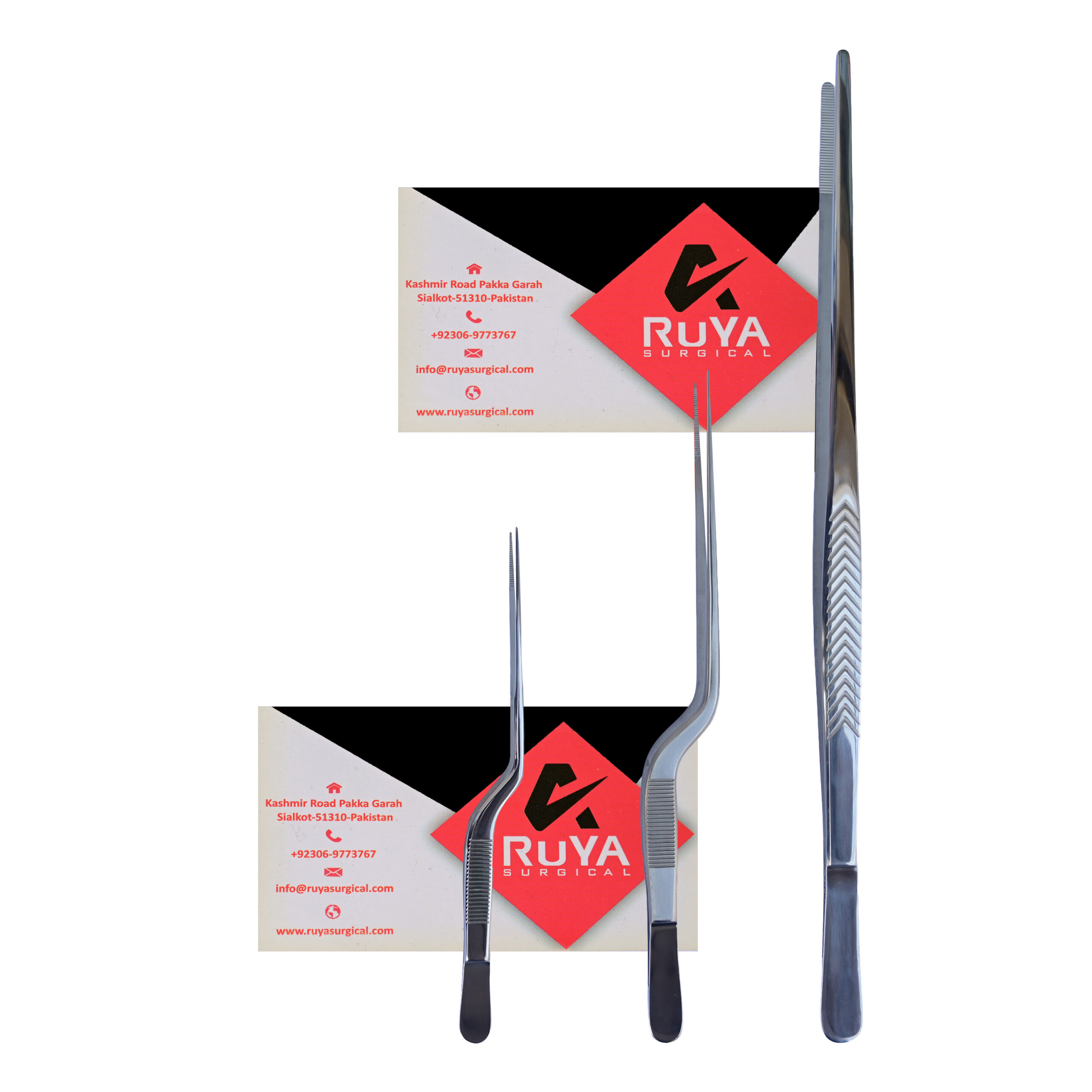 Stainless Steel Chef Kitchen Culinary Tweezers 3-Piece Set